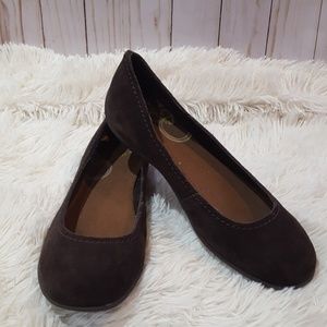 Merrell brown suede ballet flats